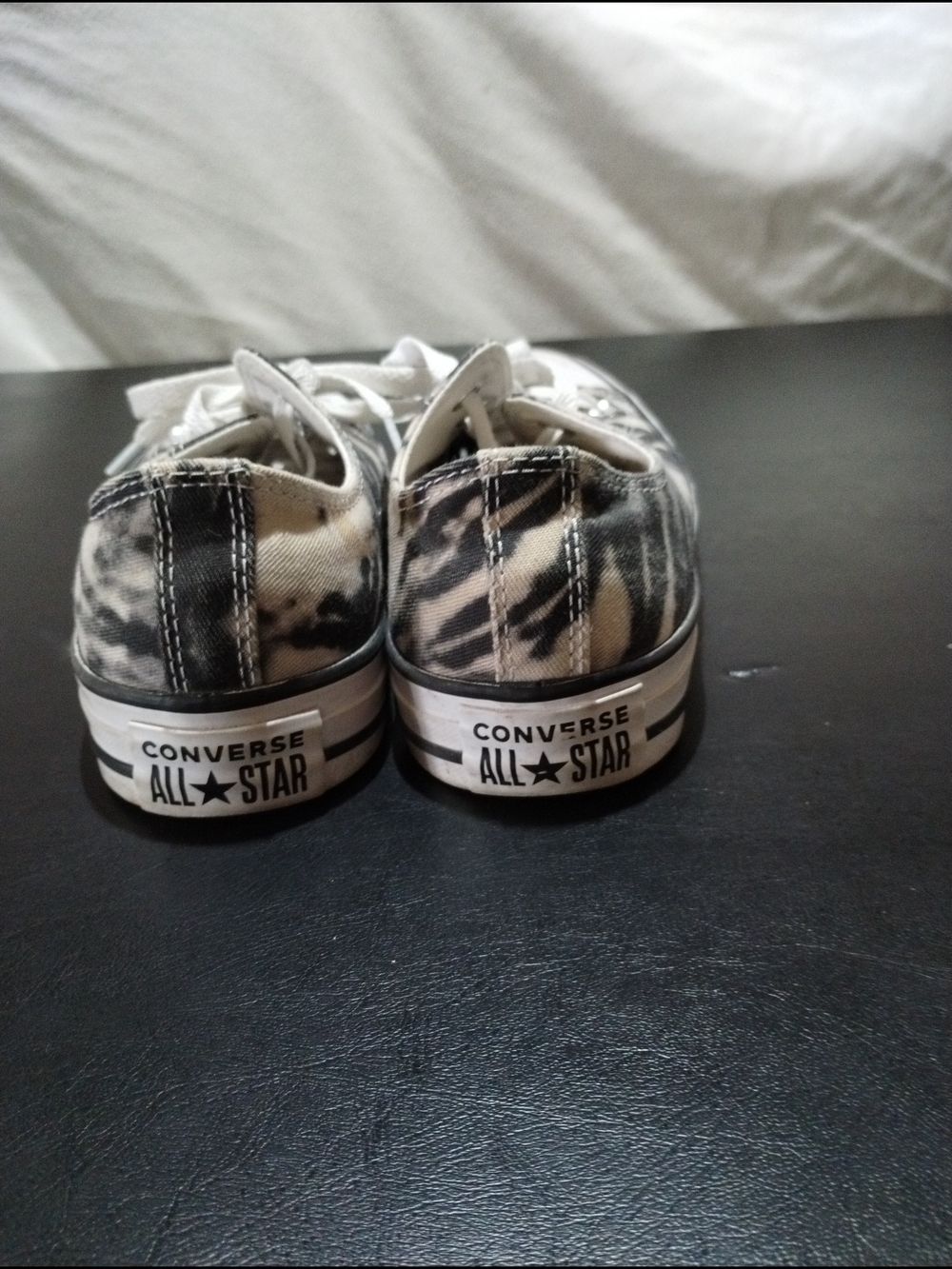Converse Women's  Sz 7.5 Low Top Sneakers in Black and White Tie-Dye